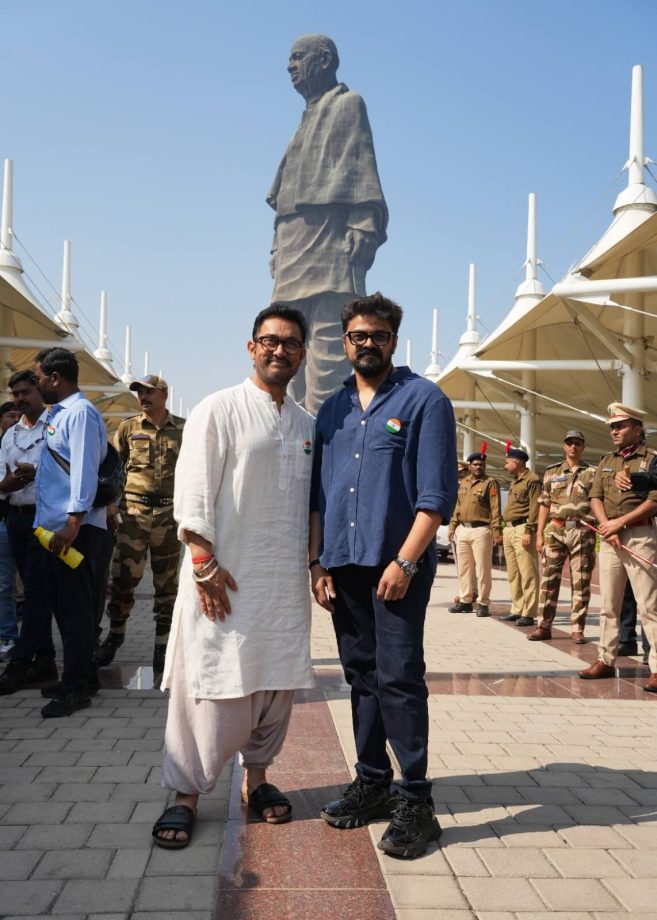 Aamir Khan Celebrates Republic Day with a Visit to the Statue of Unity While Shooting for Sitaare Zameen Par, Check out the Exclusive Images! 934246