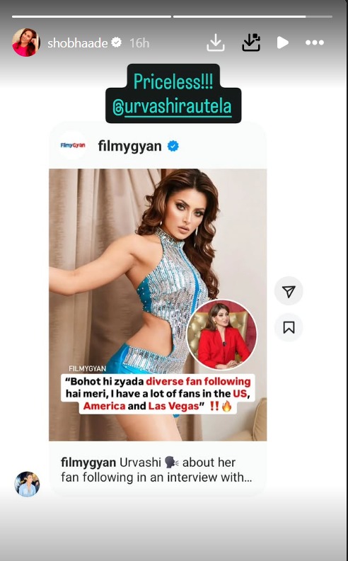 Another day, another Urvashi Rautela statement gets her trolled 933550