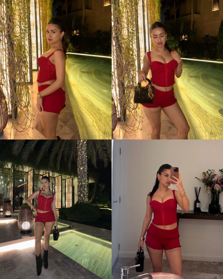 Bold & Beautiful! Avneet Kaur Slays In Red Corset Top and Shorts – Viral Photos 933922