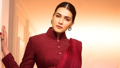 Kriti Sanon Blends Tradition with Modernity in a Red Saree Look