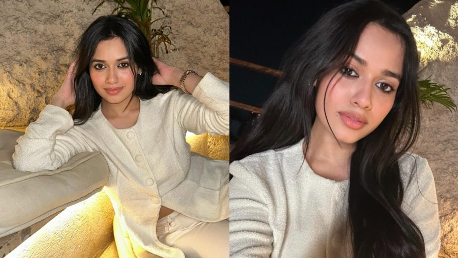 Jannat Zubair Nails Her Look In An Off-white Top And Pant, But It's Her Nude Makeup Grabbing Attention 932400