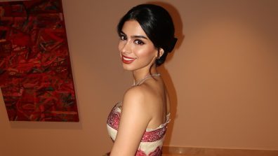 Khushi Kapoor Charms in Intricately Designed Red and White Dress