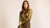 Kriti Sanon Rocks the Earthy Chic Look with Olive Green Shirt and Brown Skirt Combo 934944