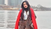 Kumkum Bhagya's Rachi Sharma Makes Winter Style Vibrant In Checkered Trench Coat And Red Lips 931405