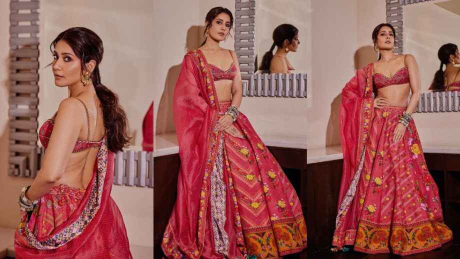 Meet Bralette Blouse Lehenga Trendsetters: Aishwarya Lekshmi, Raashii Khanna & Pooja Hegde 932435