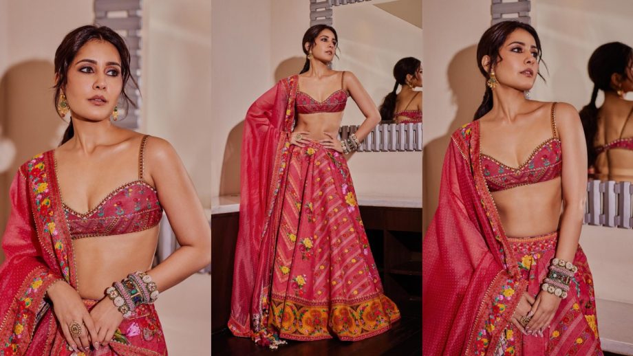 Meet Bralette Blouse Lehenga Trendsetters: Aishwarya Lekshmi, Raashii Khanna & Pooja Hegde 932436