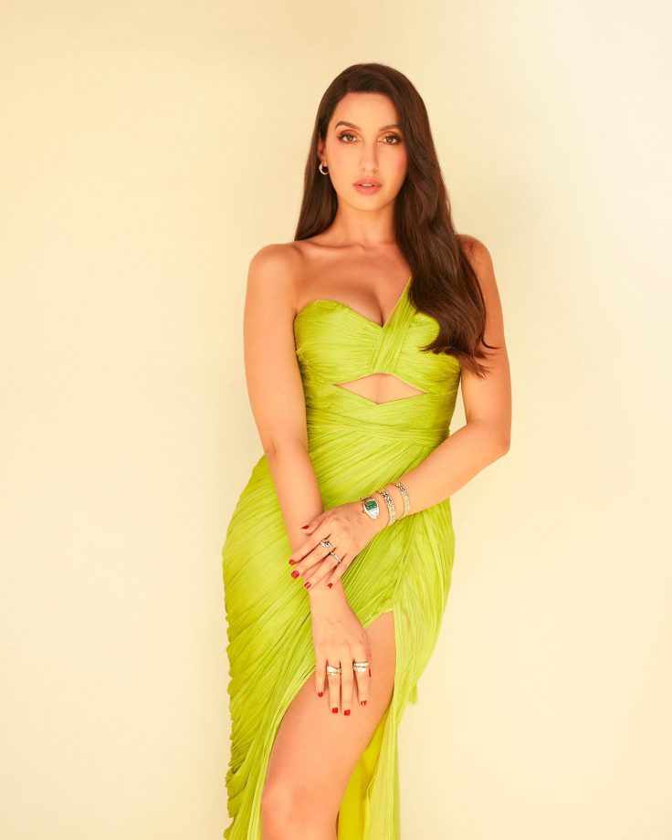 Nora Fatehi Turns Heads In Sultry & Sensational Cut-out Gowns – See Photos 935219