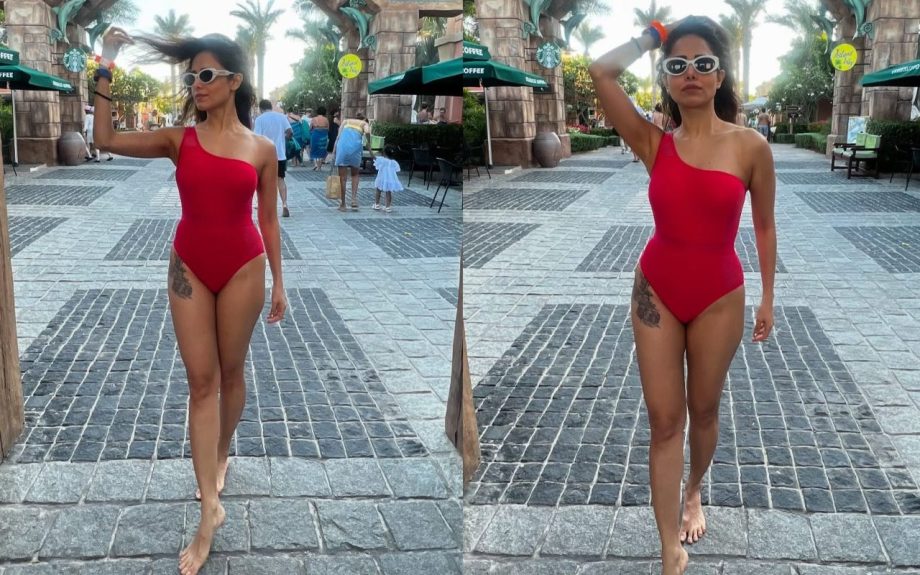 Nushrratt Bharuccha Redefines Vacation Style in Bold Red Bodycon Outfit 931229