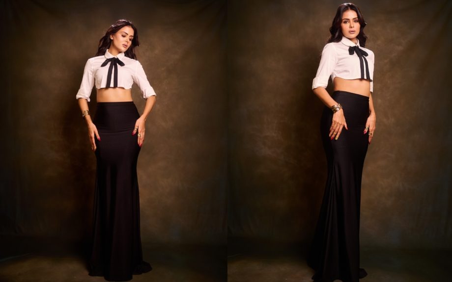 Priyanka Chahar Choudhary's Black and White Combination is the Perfect Day-to-Night Look 931248