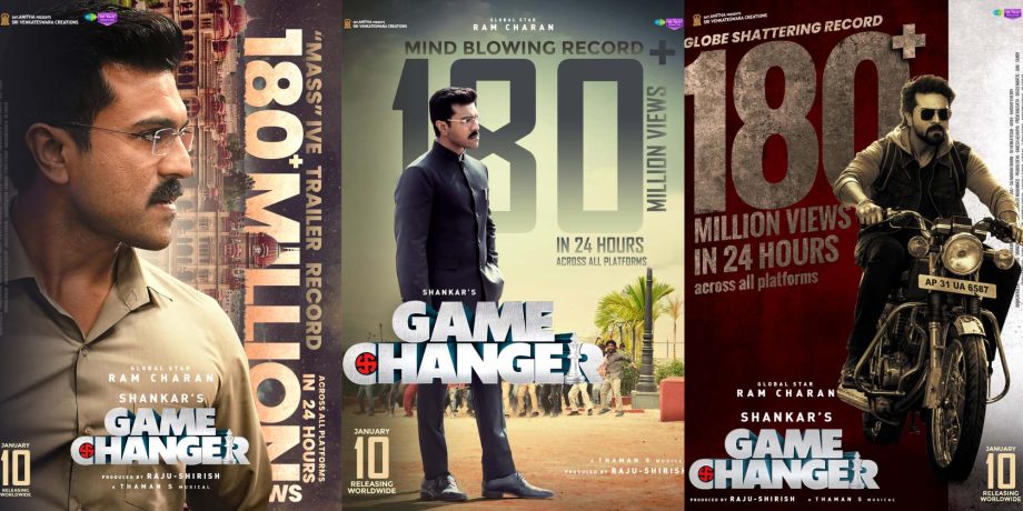 Ram Charan’s Game Changer Trailer Breaks Records with 180 Million Views in Just 24 Hours! 931425