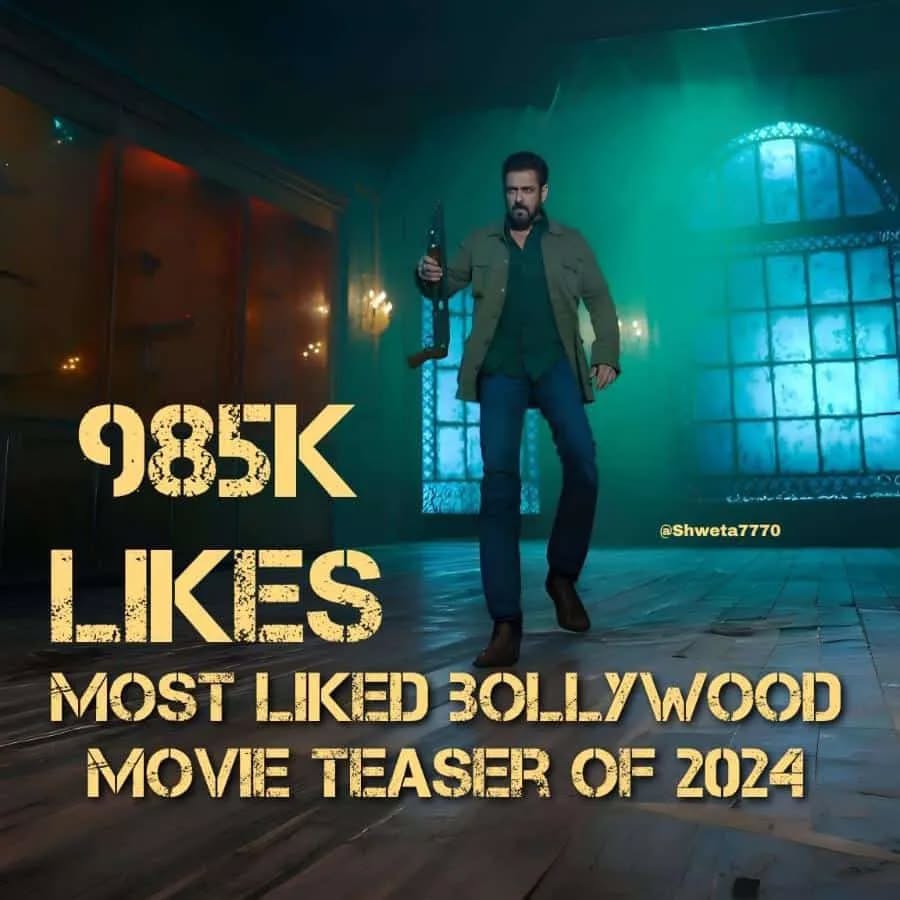 Salman Khan and Sajid Nadiadwala’s Sikandar Teaser is Most Liked Bollywood Movie Teaser of 2024; Checkout the number! 932510