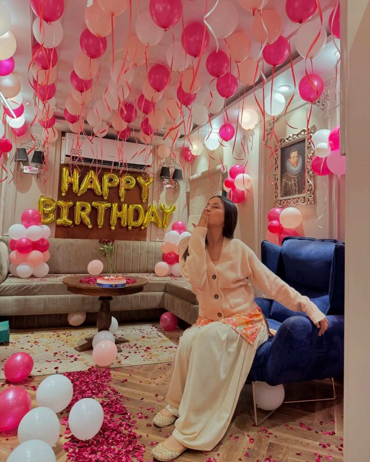 Shehnaaz Gill Showed Her Fans a Glimpse Of Her Stunning Birthday Bash In Her Vanity; Check Pics 934470