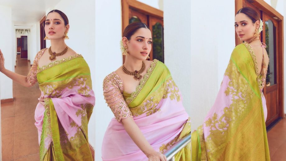 Steal The Spotlight In Saree This Makar Sankranti A La Tamannaah Bhatia-Rashmika Mandanna 932549