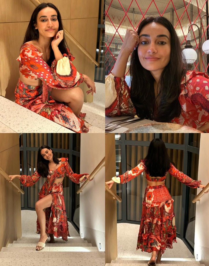 Surbhi Jyoti Exudes Boho Elegance in Floral Co-ords Set 931188