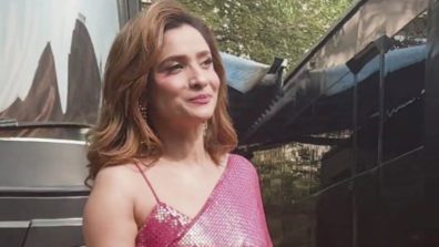 Valentine’s Special: Ankita Lokhande Channels Her Inner Barbie In Pink Sequin Saree