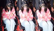 Despite the injury, the work must go on! Rashmika Mandanna spotted at Mumbai airport on a wheelchair! 933622