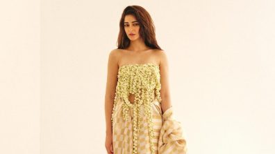 Ananya Panday Reinvents the Saree Drape with a Modern Twist