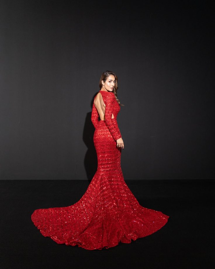 Malaika Arora Looks Red Hot In Backless Fishtail Gown- See Viral Photos 936932