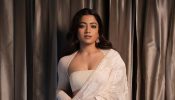 Rashmika Mandanna in a Timeless Off-White Cream Saree Look 937141