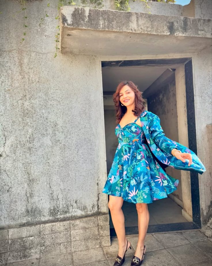 Rubina Dilaik Rocks a Floral Mini Dress for a Fun and Stylish Look 936283