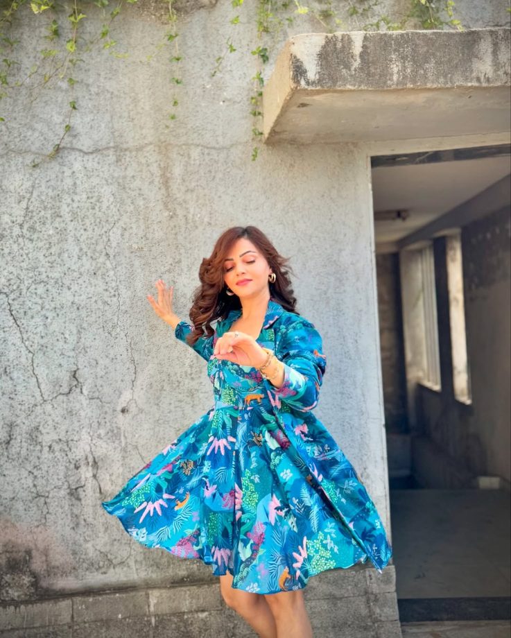 Rubina Dilaik Rocks a Floral Mini Dress for a Fun and Stylish Look 936285