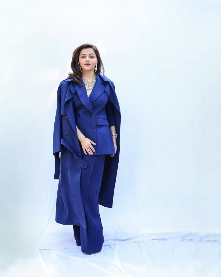 Rubina Dilaik Stuns in a Bold Indigo Power Look 937021