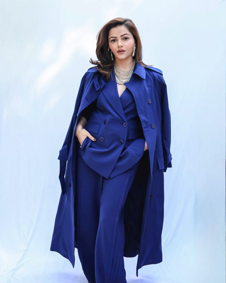 Rubina Dilaik Stuns in a Bold Indigo Power Look 937022