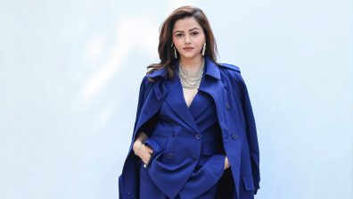 Rubina Dilaik Stuns in a Bold Indigo Power Look