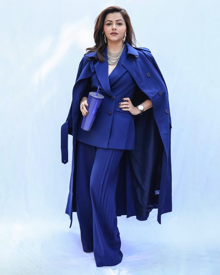 Rubina Dilaik Stuns in a Bold Indigo Power Look 937025