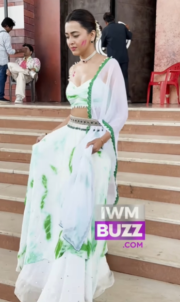 Tejasswi Prakash Exudes Elegance And Charm In Flowy White Lehenga Choli- See Photos 936809