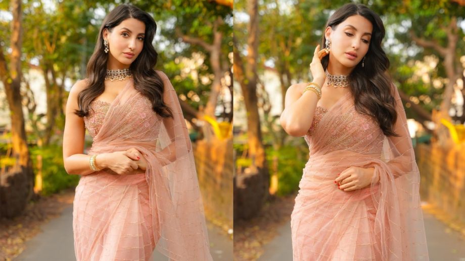 Times Nora Fatehi Proved Sheer Saree Is Her Ultimate Style Statement 935818