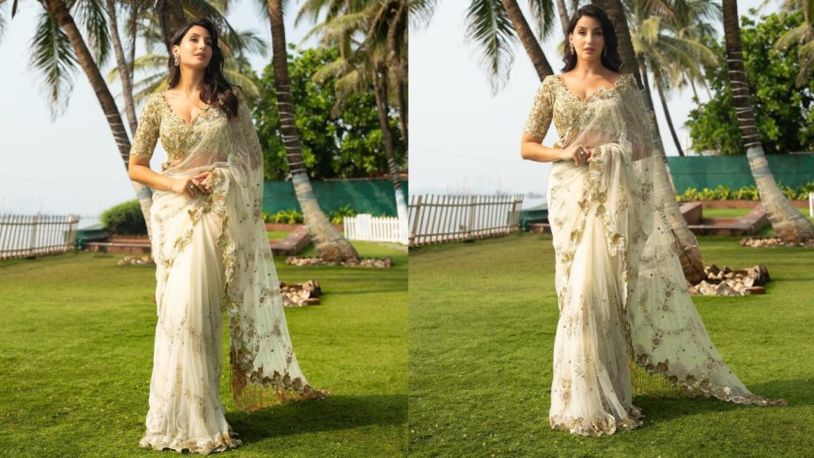 Times Nora Fatehi Proved Sheer Saree Is Her Ultimate Style Statement 935819