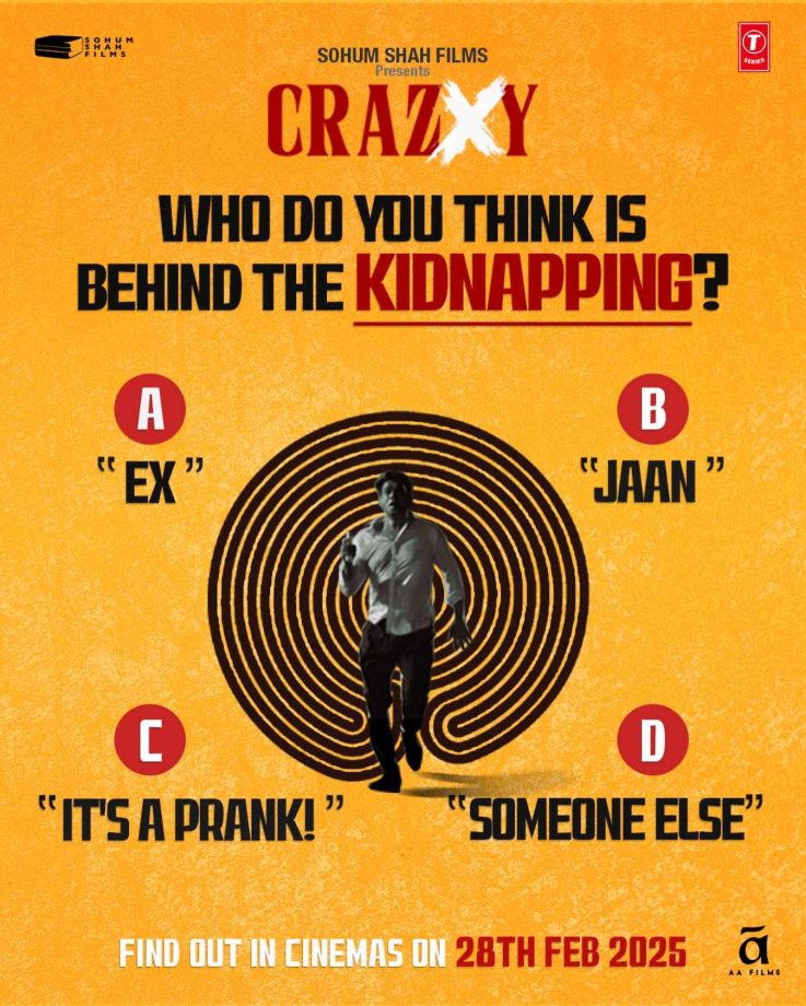 Who do you think is behind the kidnapping? Crazxy guessing game has begun with a new poster, releasing this Friday in Cinemas! 938440