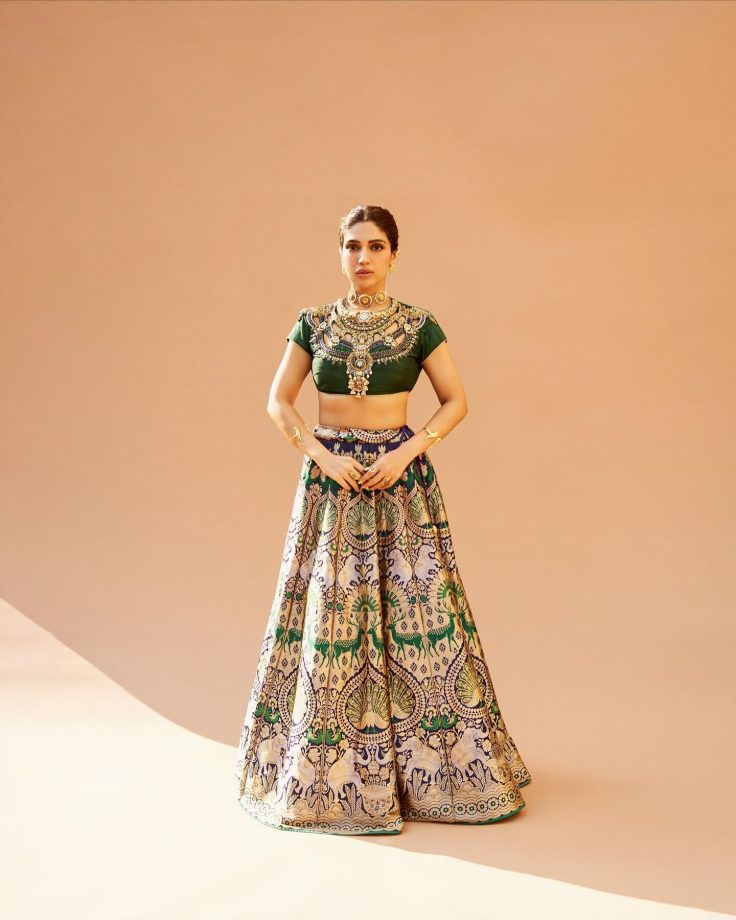 Bhumi Pednekar Exudes Royalty in an Embroidered Lehenga 940593