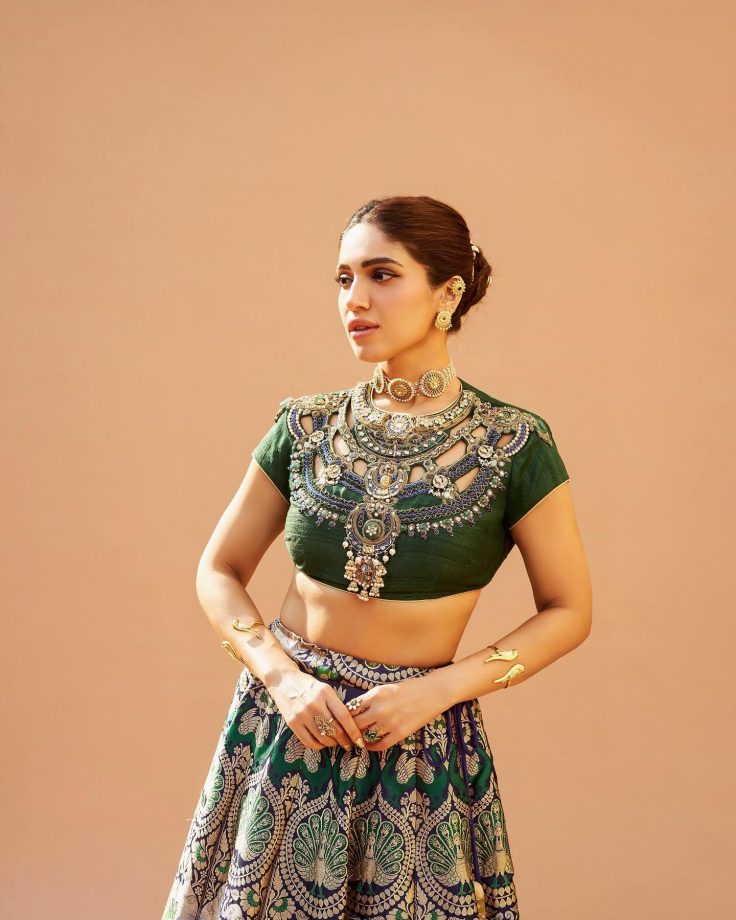 Bhumi Pednekar Exudes Royalty in an Embroidered Lehenga 940594