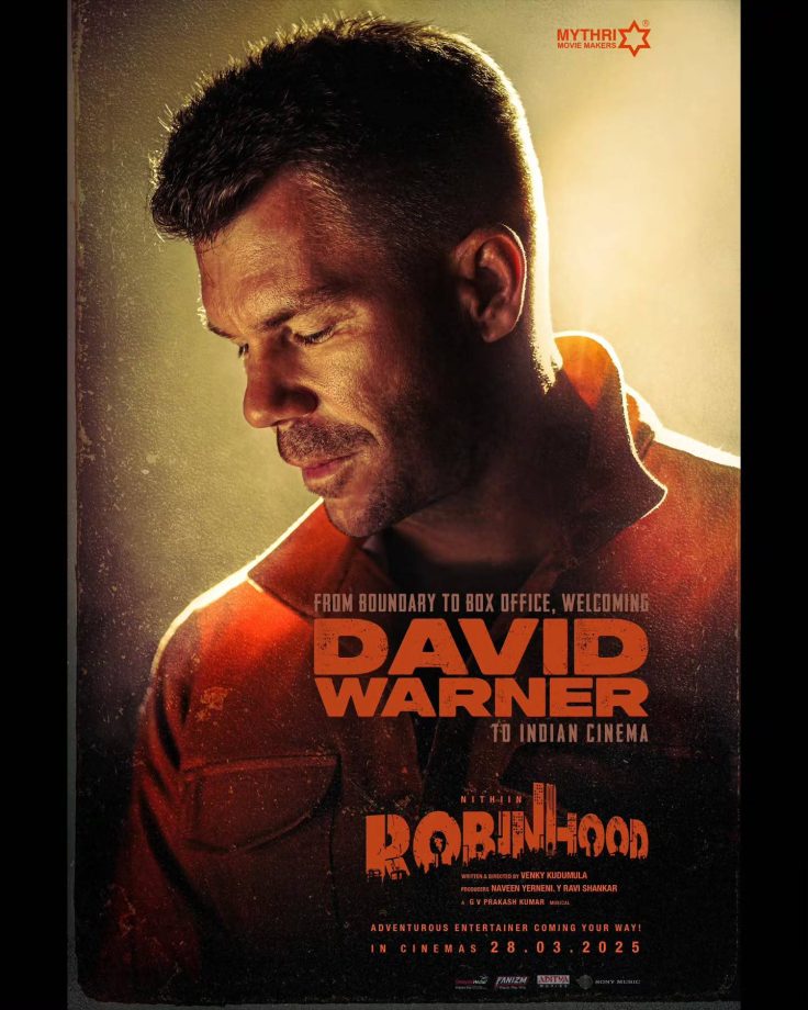 David Warner's look from Indian film debut revealed; to have a cameo in 'Robinhood' 940584