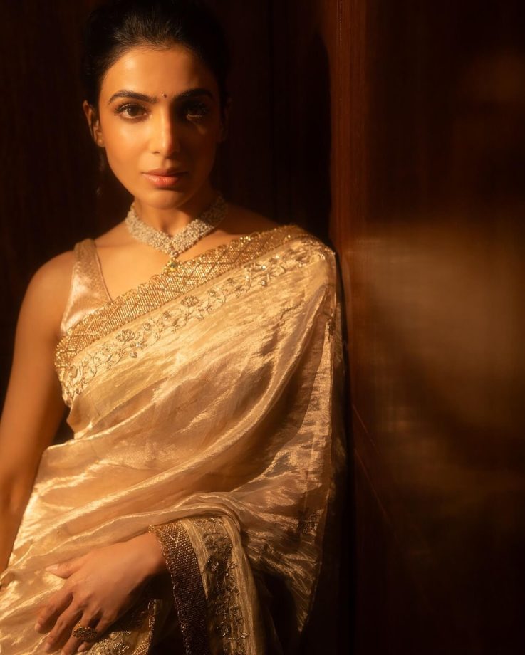 Samantha Ruth Prabhu Glows in a Radiant Golden Saree 940663