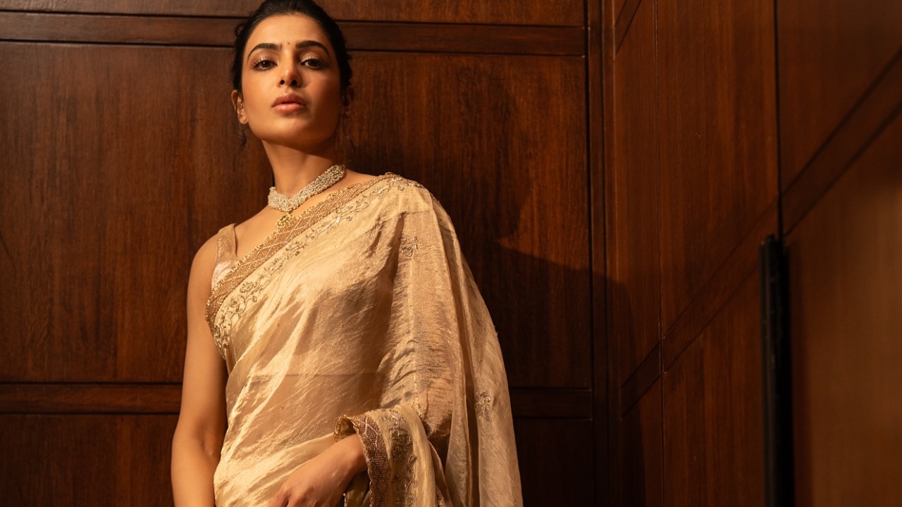 Samantha Ruth Prabhu Glows in a Radiant Golden Saree 940667