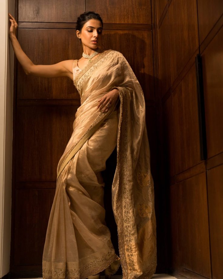 Samantha Ruth Prabhu Glows in a Radiant Golden Saree 940661