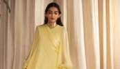 Sonam Kapoor Awes in a Light Yellow Saree-Inspired Maxi Dress 940605