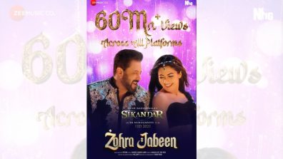 The Love of Music Lovers Makes “Zohra Jabeen” from Salman Khan’s Sikandar an Instant Hit, Surpassing 60 Million Views across all platforms!